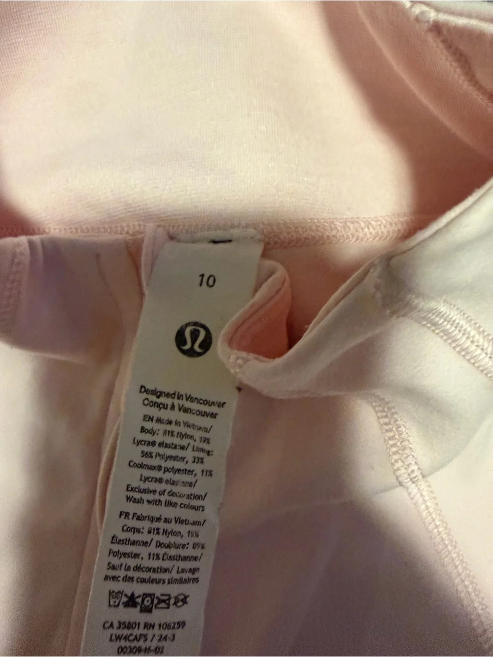 Women’s Lululemon define jacket nulu strawberry milkshake